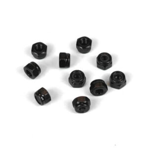 TKR1201 – M3 Locknuts (black, 10pcs) / TKR1201 – M3 防鬆螺帽 (黑色, 10入)