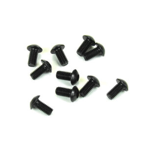 TKR1401 – M3x6mm Button Head Screws (black, 10pcs) / TKR1401 – M3x6mm 圓頭螺絲 (黑色, 10入)