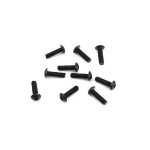 TKR1403 – M3x10mm Button Head Screws (black, 10pcs) / TKR1403 – M3x10mm 圓頭螺絲 (黑色, 10入)