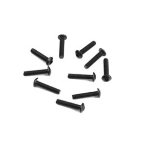 TKR1405 – M3x14mm Button Head Screws (black, 10pcs) / TKR1405 – M3x14mm 圓頭螺絲 (黑色, 10入)
