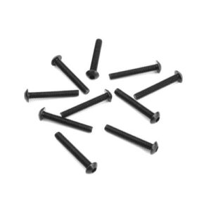 TKR1409 – M3x20mm Button Head Screws (black, 10pcs) / TKR1409 – M3x20mm 圓頭螺絲 (黑色, 10入)