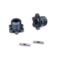 TKR5569 – 17mm Narrow Wheel Hubs (for TKR5580 axles, lightened, w/pins, 2pcs) / TKR5569 – 17mm 窄版 Wheel Hubs (for TKR5580 axles, lightened, w/pins, 2入)