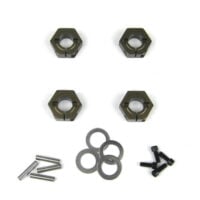 TKR5571A – Wheel Hexes (12mm, clamping, aluminum, 4pcs) / TKR5571A – Wheel Hexes (12mm, clamping, 鋁合金, 4入)